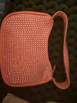 Pink Rhinestone Clutch