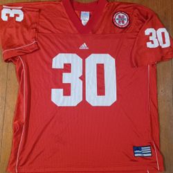Men's Size Xlarge Ahman Green Nebraska Cornhuskers Red Jersey