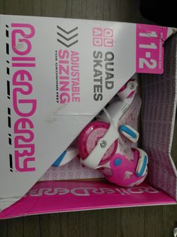 Roller Derby Girls Adjustable Quad Skates Size 11-2