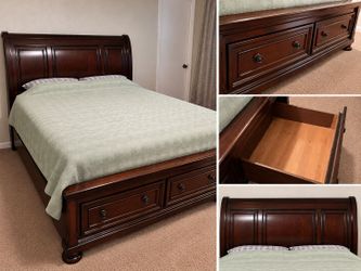 Ashley Queen Storage Bed w/ Drawers + Free Mattress