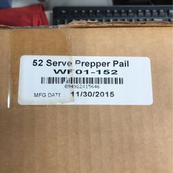 52 Servings Prepper Pail Bucket