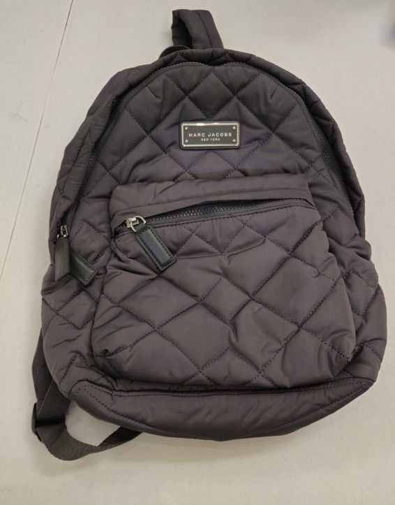 Marc Jacobs Backpack | Grey Quilted Nylon | Excellent Condition | Travel Bag