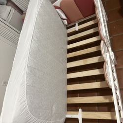 Cama Twin Blanca Para Niña 