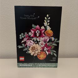 pretty pink flower bouquet Lego set