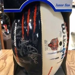 Mark Bradley #16 Signed Chicago Bears Wilson Football