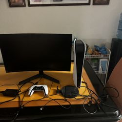 PS5 Digital Edition With Monitor 