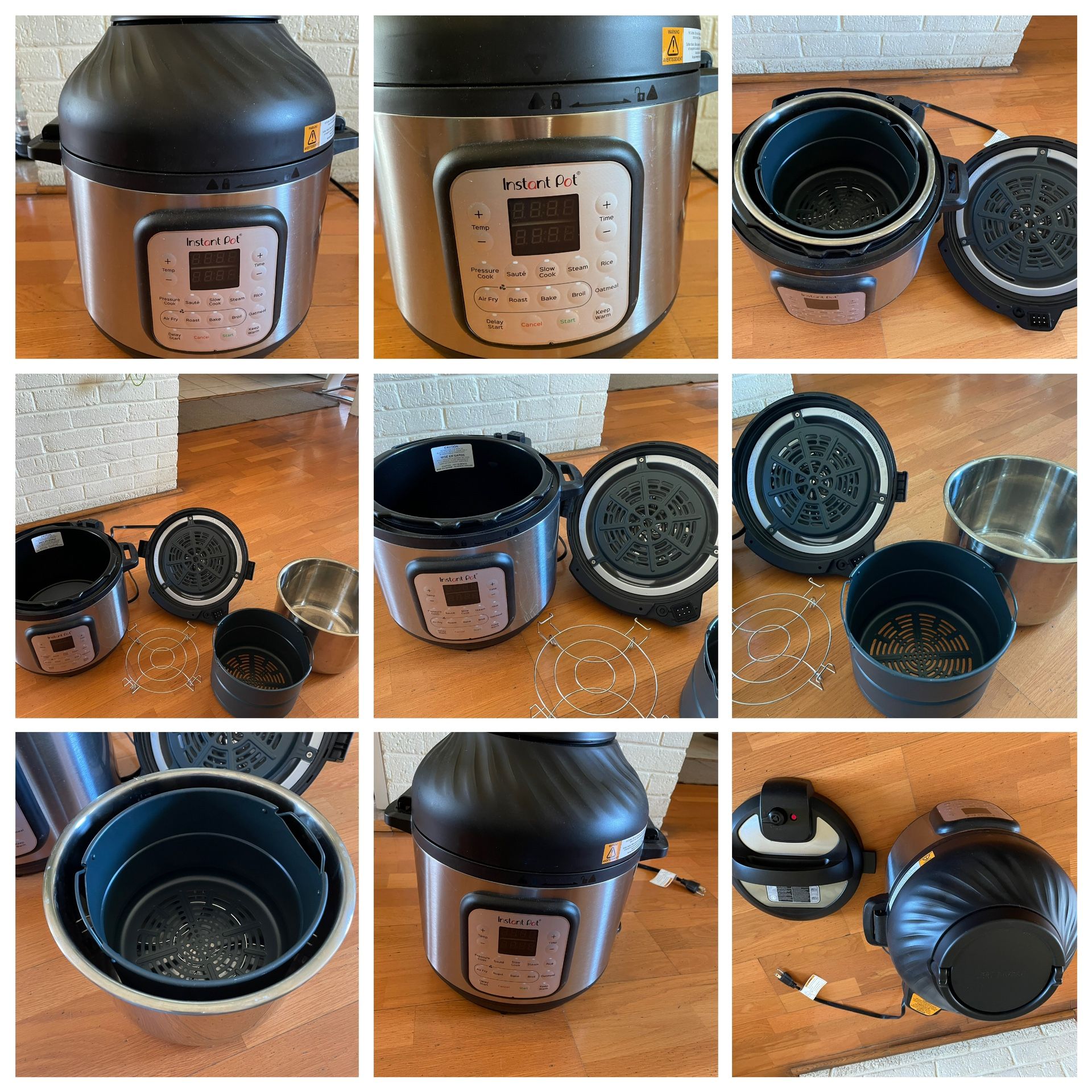 Instant Pot 8 qt 11-in-1 Air Fryer Duo Crisp + Electric