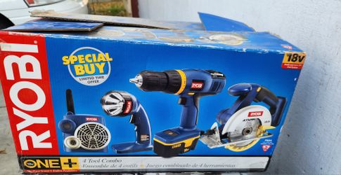 Ryobi 4 Tool Kit Combo