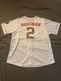 Houston Astros Alex Bregman Autism Awareness Night Baseball Jersey Adult Size Large