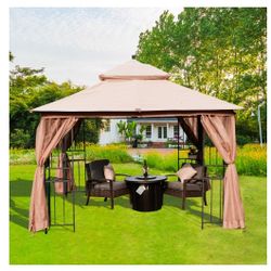 10 x 10 ft. Gazebo With protection. And Sunscreen ventilation