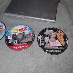Ps2 Slim With 9 Games