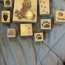 9pc Assorted Boyd’s Bears Rubber Stamps