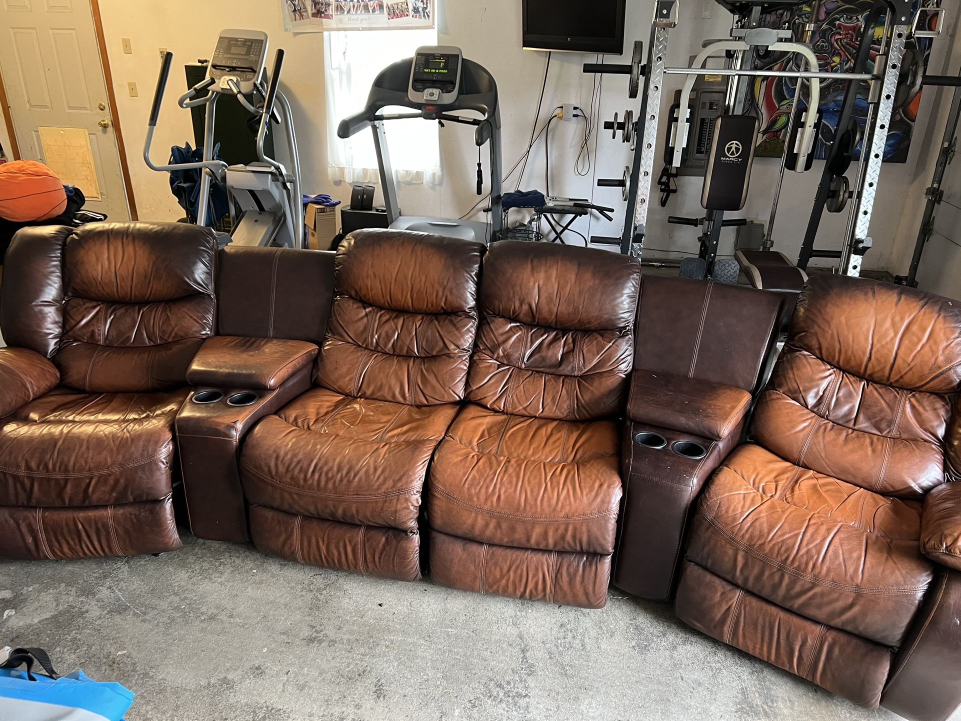 Leather couch