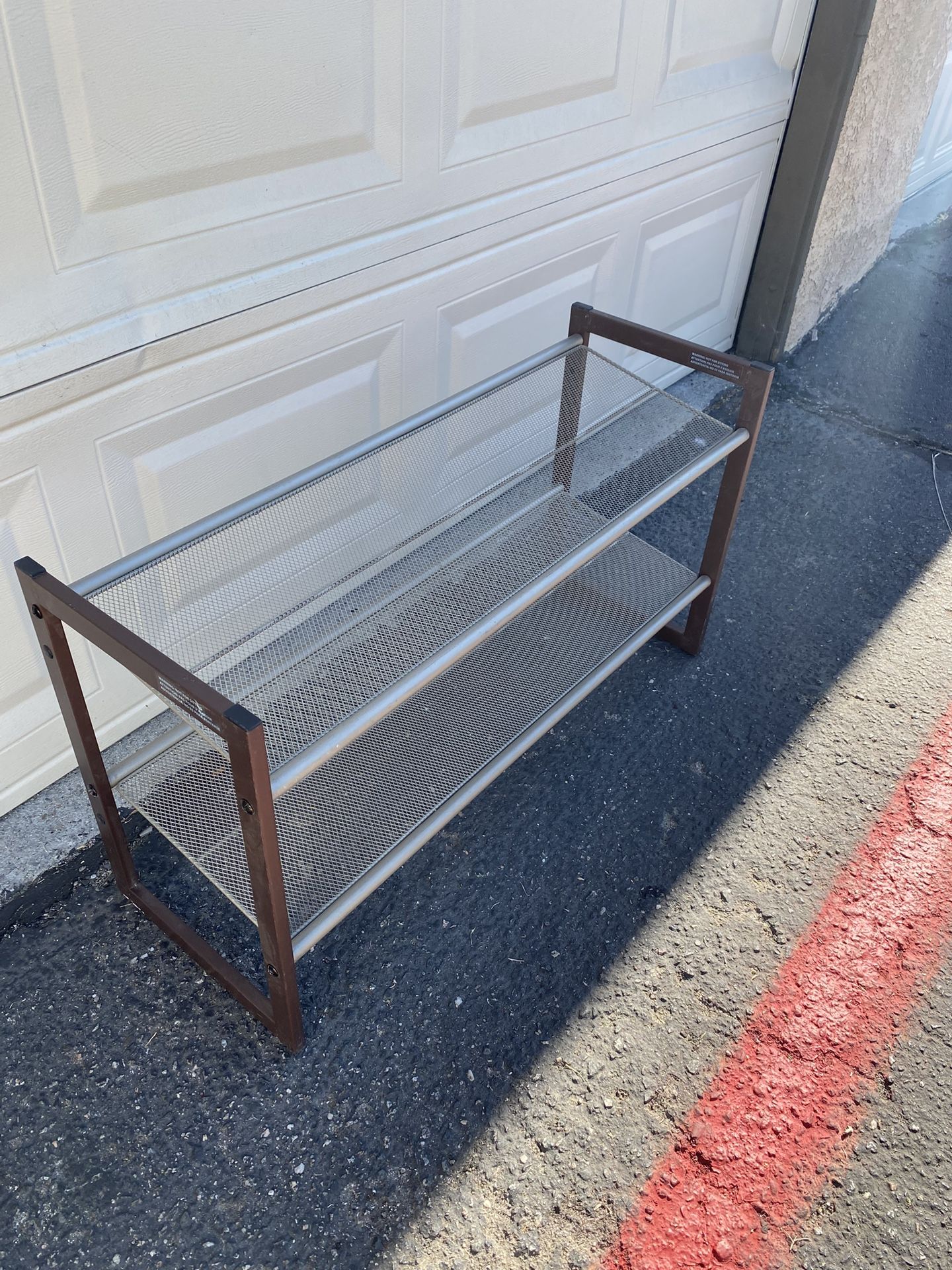 2-tier Metal Shoe Rack