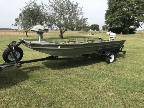 boat flat bottom john craft polar electric offerup johnson