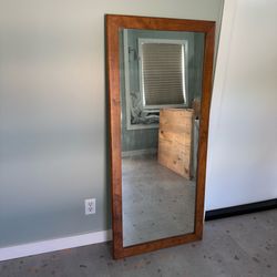 Large Wood Framed Mirror