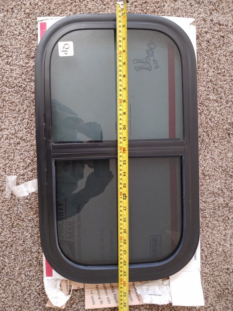 RV/Travel Trailer Window with lock and Screen 24x14