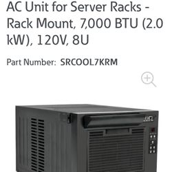 AC Unit for Server Racks - Rack Mount, 7,000 BTU (2.0 kW), 120V, 8U