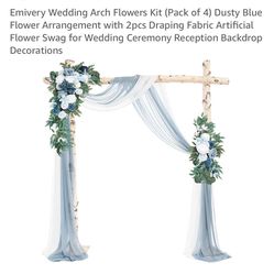 Dusty Blue Arch Floral