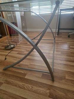 Glass desk