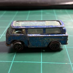 Vintage 1969 Hot Wheels Redline Blue VW Beach Bomb