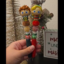 Elf Christmas Beaded Pens 