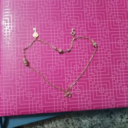 Gold Anklets for Women o Gold Ankle Bracelets/ Tobillera De Oro Para Mujer