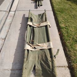 2 Vintage Military Streachers 
