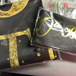 60th Black & Gold Party Supplies