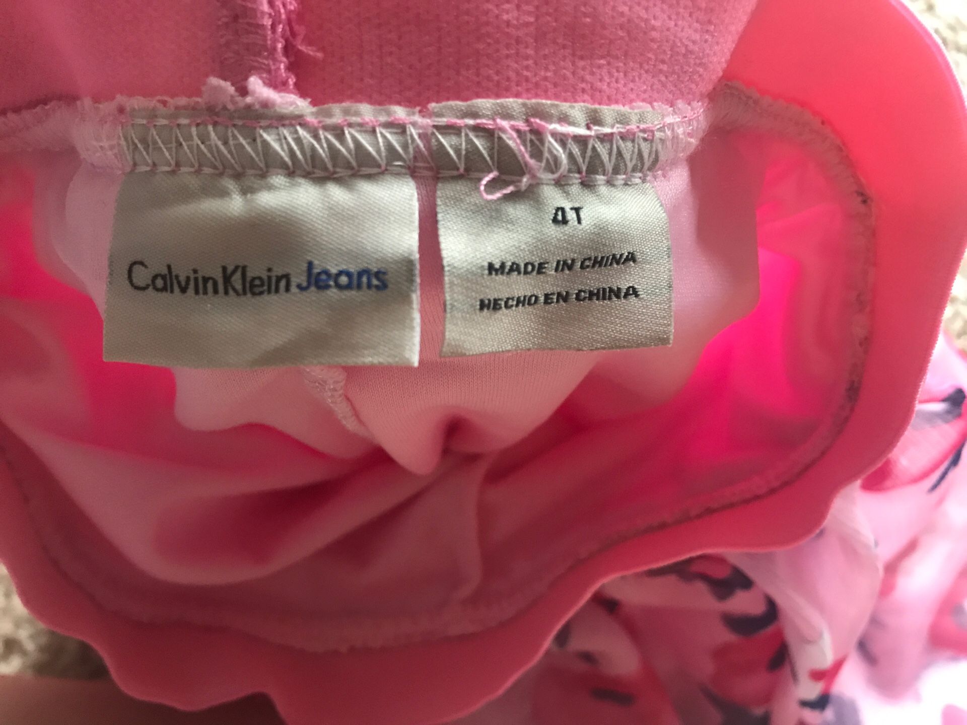 Calvin Klein Floral Skirt Size 4T