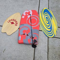 Boogie and Skim Boards Lot