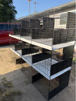 12 piece individual pigeon / chicken cage