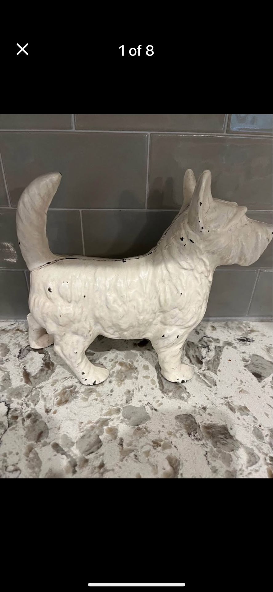 Antique Cast Iron Scotty Dog