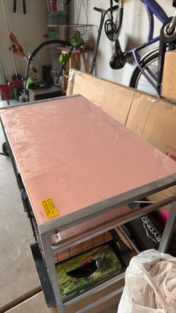 Light pink desk