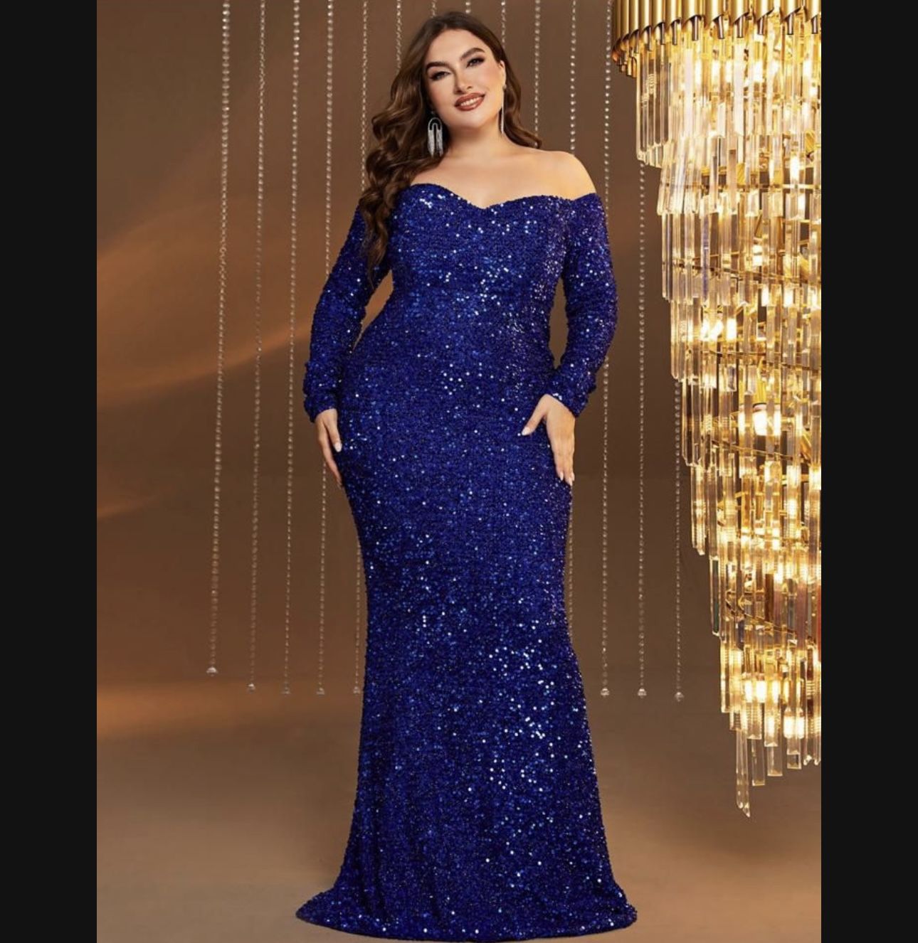 Xxl Royal Blue Dress 