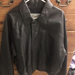 New men's 100% leather jacket, size XL