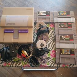SNES w/ games