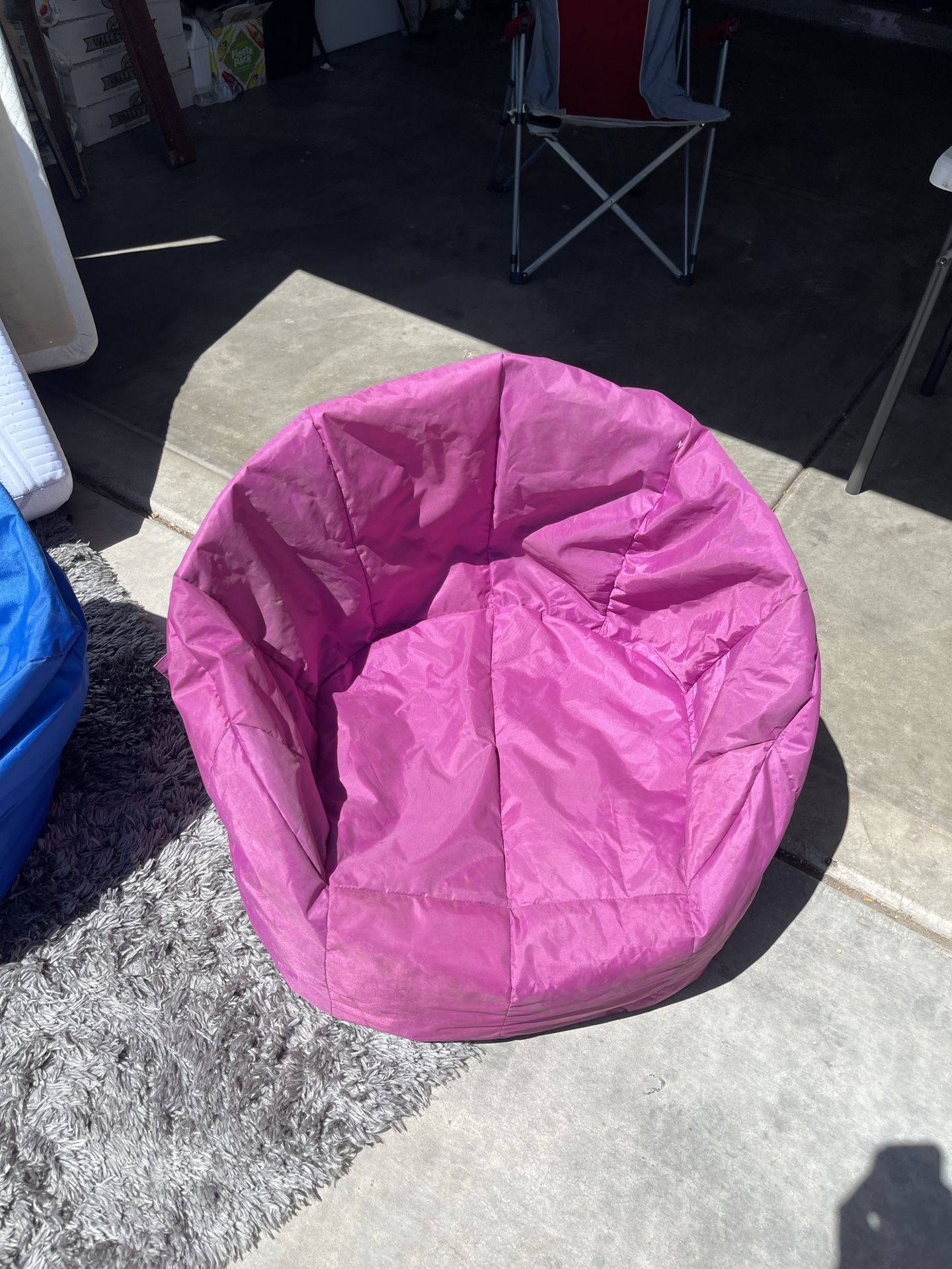 pink bean bag