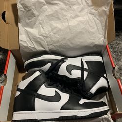 Nike Panda Dunks High Top Brand New In Original Box 