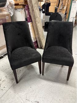 Black Suede Chairs