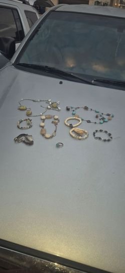 Mixed Boho Jewelry Lot – Necklaces, Bracelets, Ring