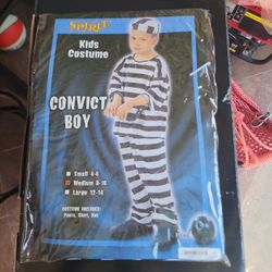 Convict Boy Kids Costume