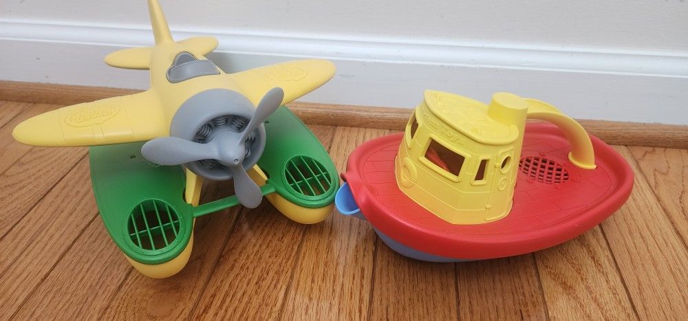 Green Toys Seaplane and Ferry boat