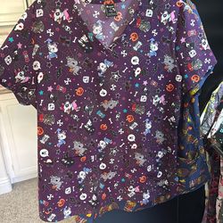 Multiple Scrub Shirts Size XL