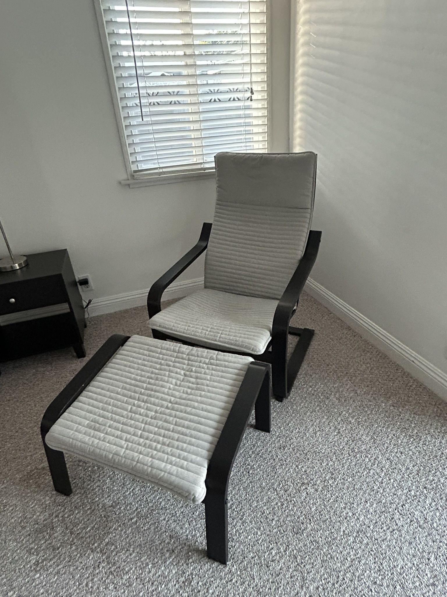 IKEA Arm Chair With Ottoman