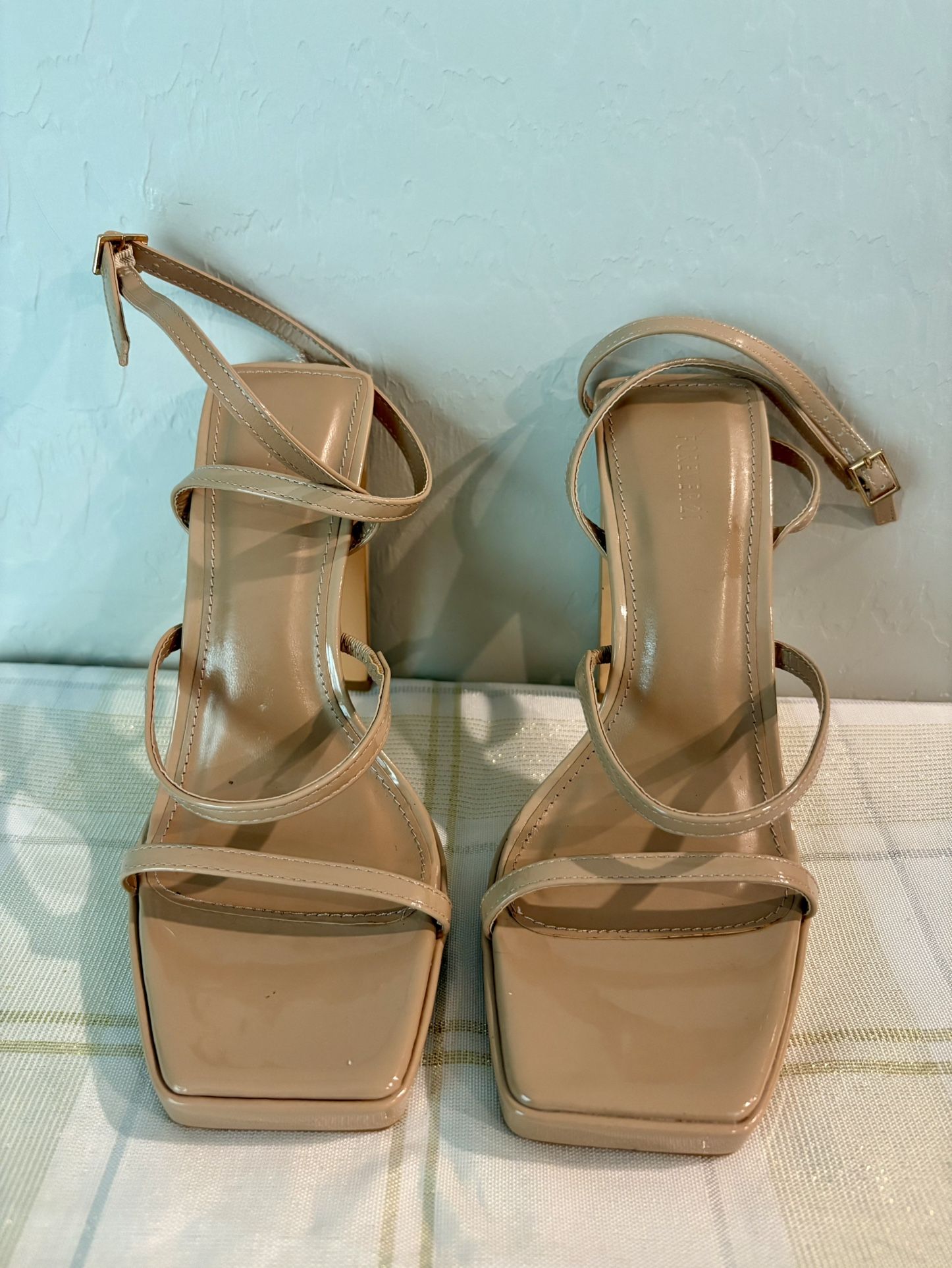 Forever 21 Shoes Strappy Platform Heels  