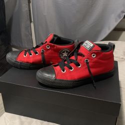 High Top Converse Red Size 3 Men