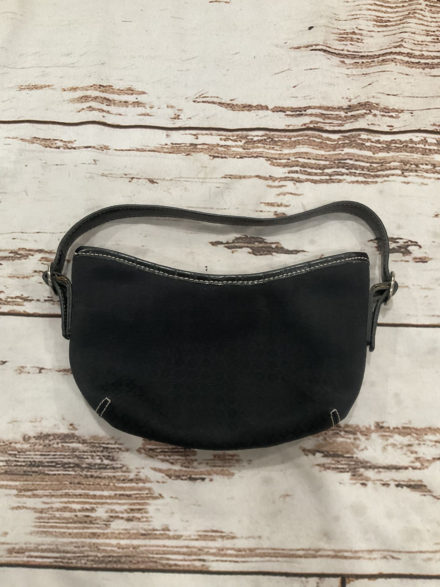 NINE WEST BLACK FABRIC MINI BAG