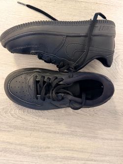 Nike Air Force 1 Kids Triple Black Sneakers