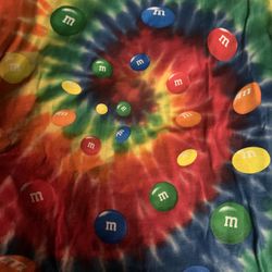 m&m tie dye shirt